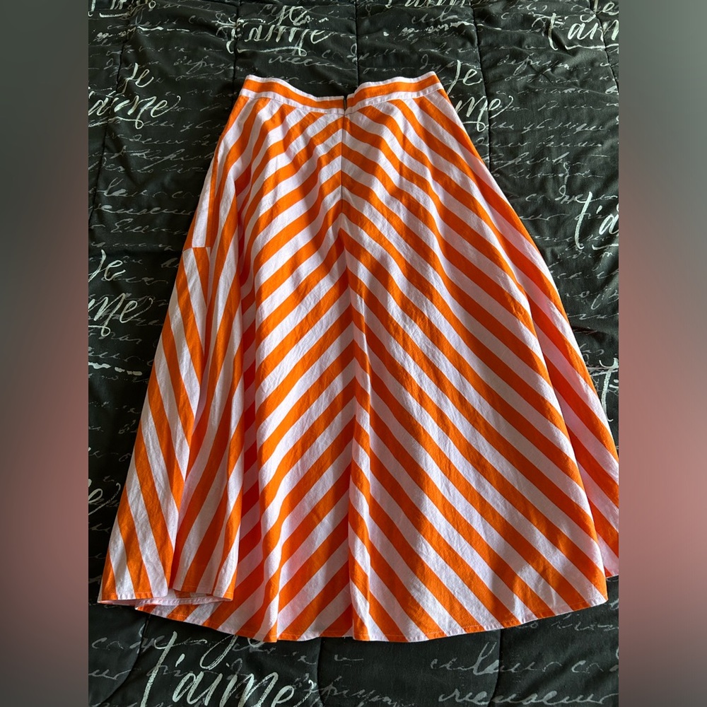 Kate Spade Deck Stripe Pink & Orange Skirt - Picture 7 of 9